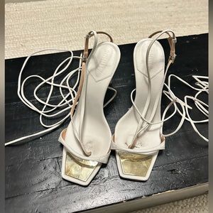 Schutz Ankle Wrap Heels - Size 10